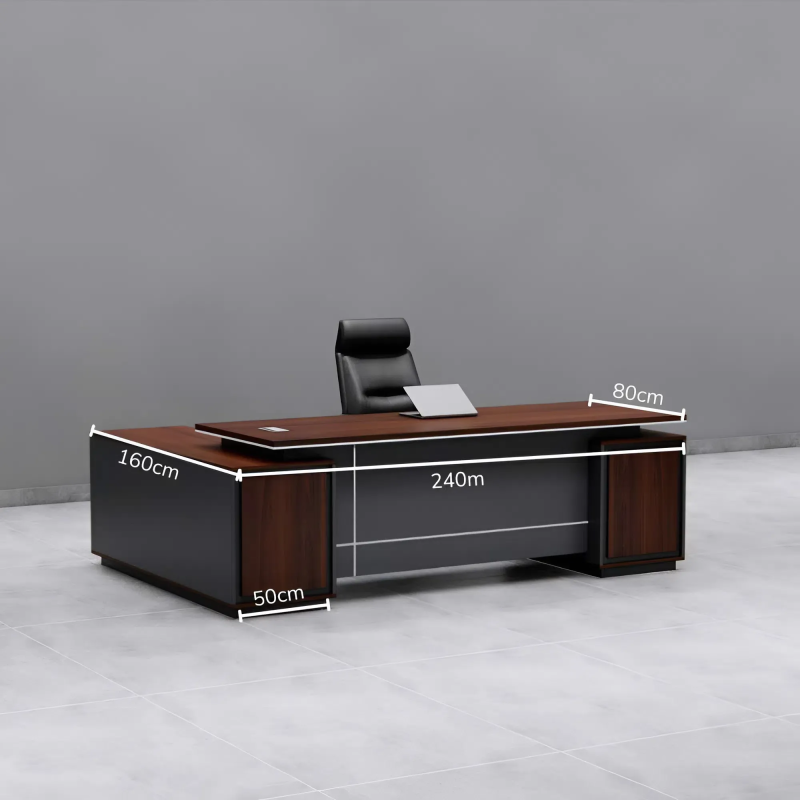 Bàn Giám Đốc Yếm Kẻ Ngang Phong Cách Hiện Đại - BGĐ133