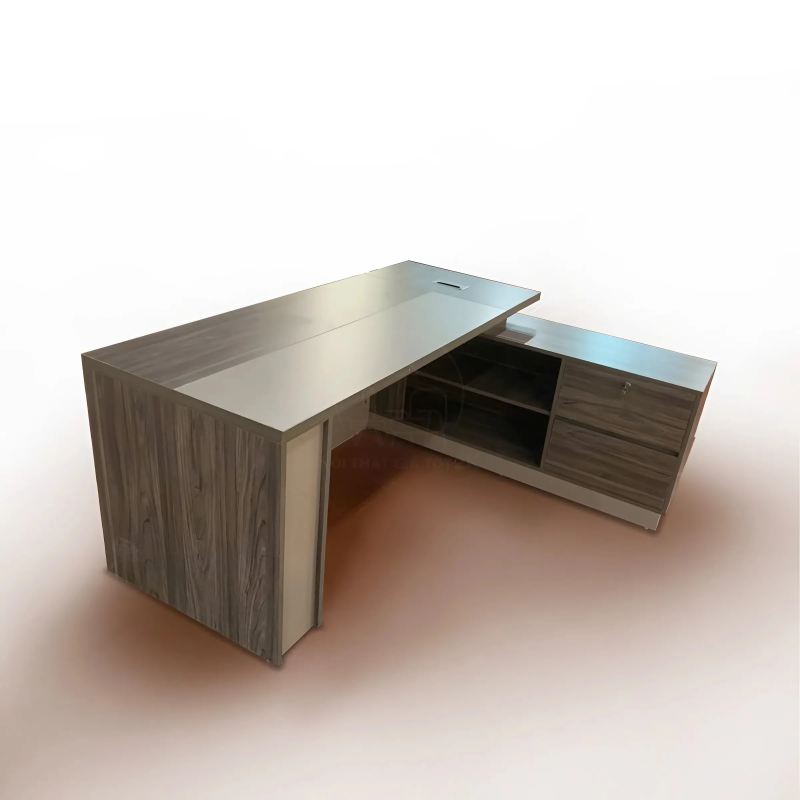 Bàn Giám Đốc Yếm Nan Dọc Mặt Nổi Độc Đáo - BGĐ135