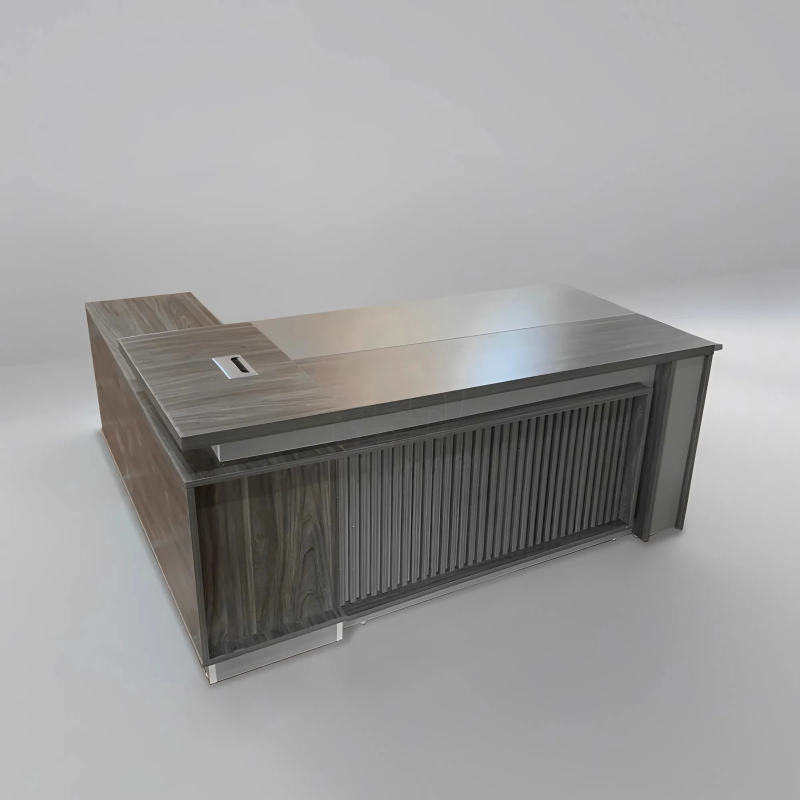 Bàn Giám Đốc Yếm Nan Dọc Mặt Nổi Độc Đáo - BGĐ135