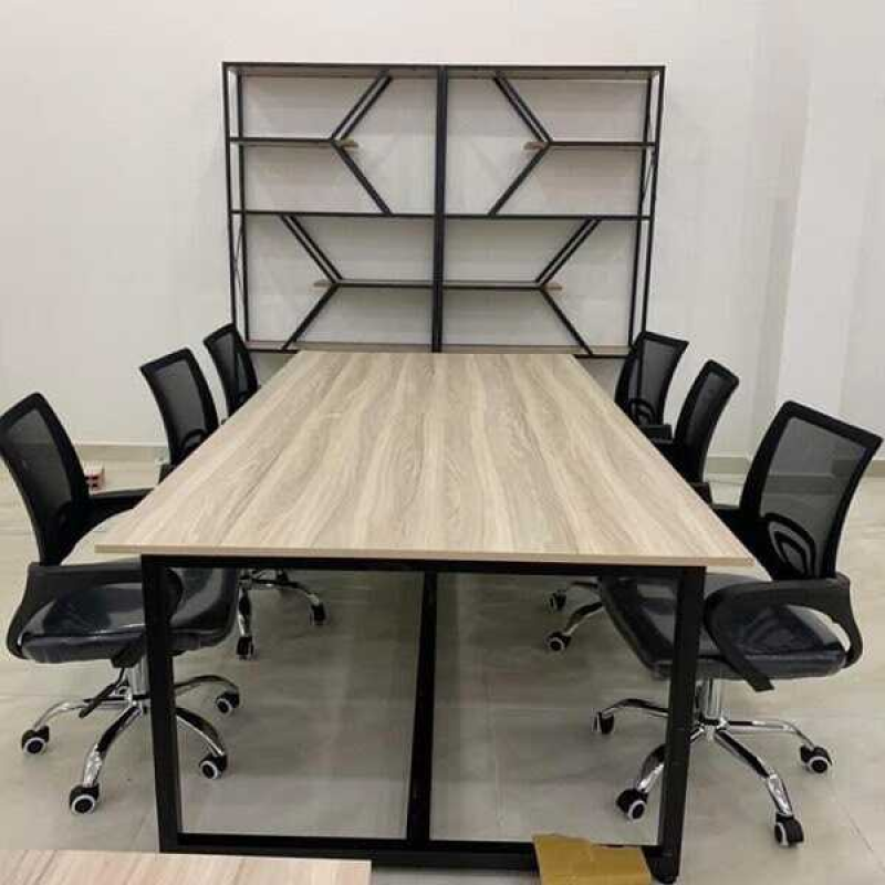Bàn Họp Chân Sắt Trơn 2m4 x 1m2 - BH4