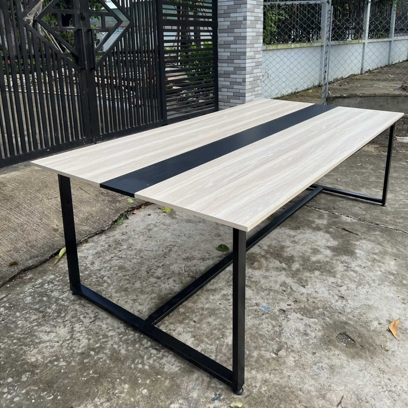 Bàn Họp Văn Phòng Chân Sắt 2m4 x 1m2 - BH5