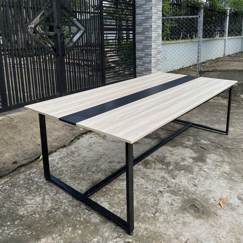 Bàn họp chân sắt 2m4 x 1m2 giá rẻ - BH5