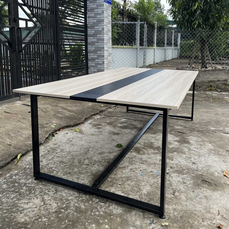 Bàn Họp Văn Phòng Chân Sắt 2m4 x 1m2 - BH5