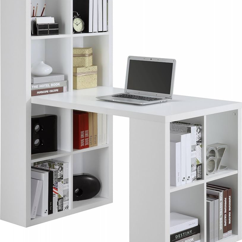 Bàn Làm Việc Có Kệ Gỗ 12 Ngăn - BG21