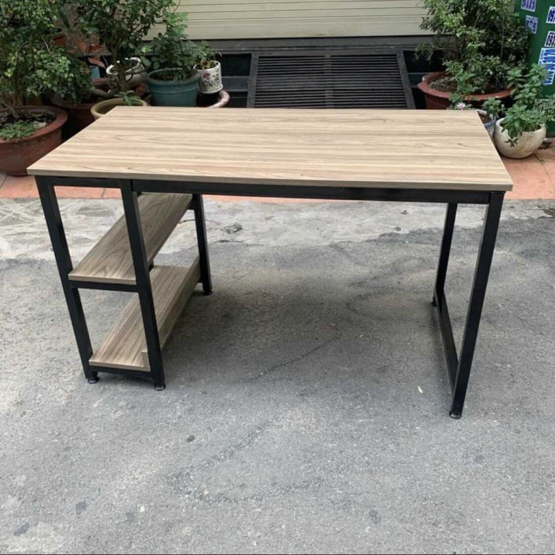 Bàn Làm Việc Văn Phòng 2 Kệ Sách - BLV9