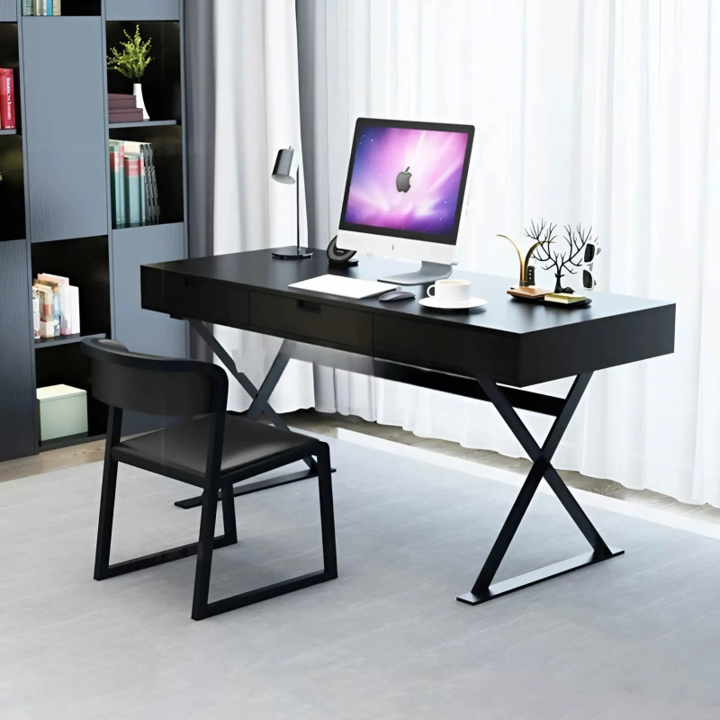 Bàn Làm Việc Chân Chữ X Có Hộc Kéo - BLV126