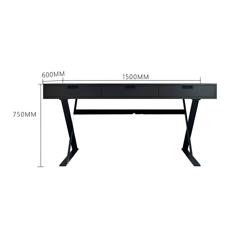 Bàn Làm Việc Chân Chữ X Có Hộc Kéo - BLV126