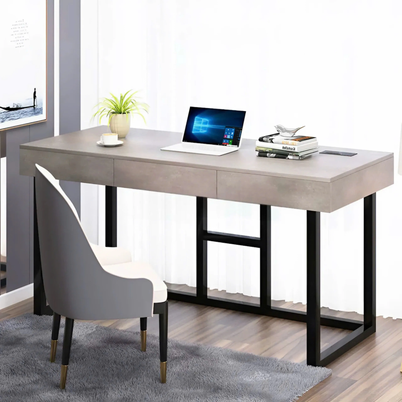 Bàn Làm Việc Chân Hộp Sắt Vuông Cao Cấp - BLV129