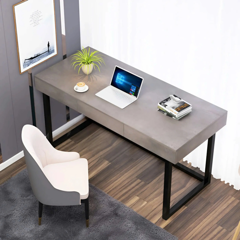 Bàn Làm Việc Chân Hộp Sắt Vuông Cao Cấp - BLV129