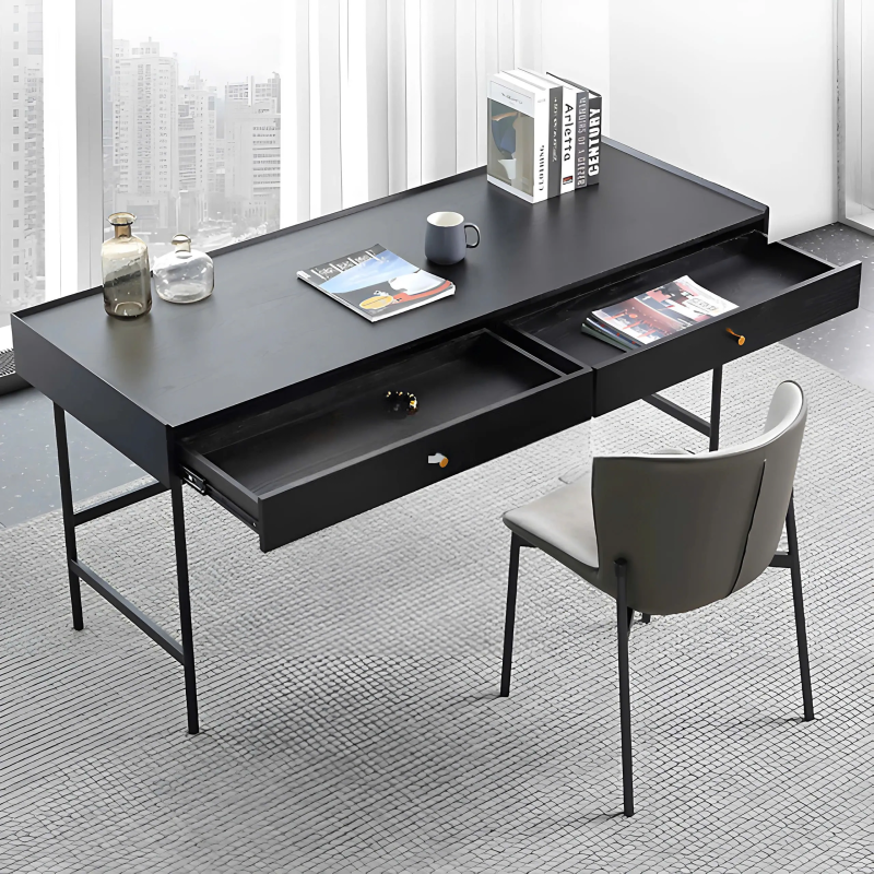 Bàn Làm Việc Chân Sắt Có Hộc Kéo Lưu Trữ - BLV134