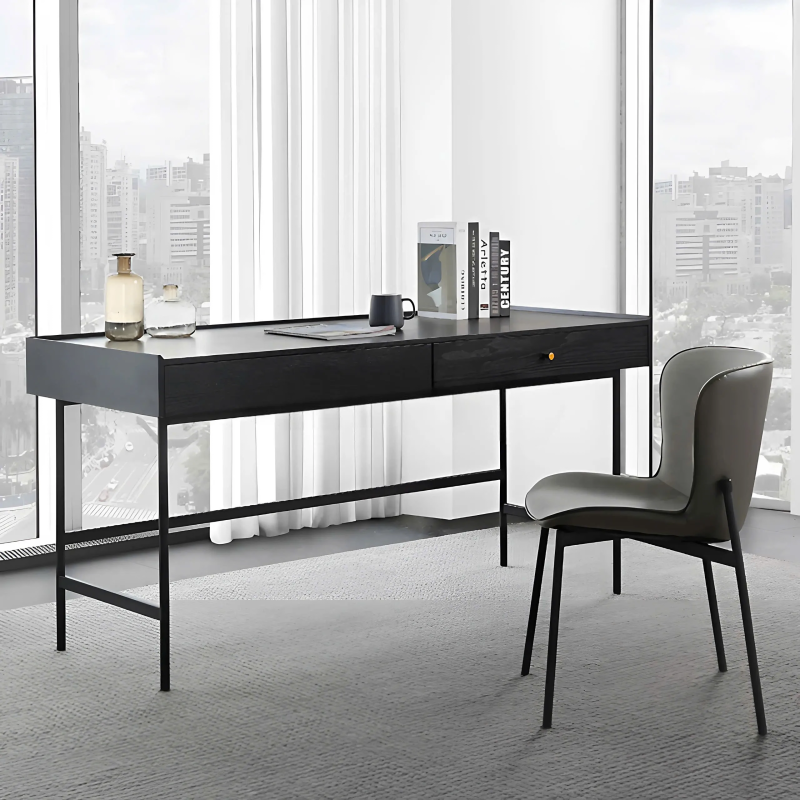 Bàn Làm Việc Chân Sắt Có Hộc Kéo Lưu Trữ - BLV134