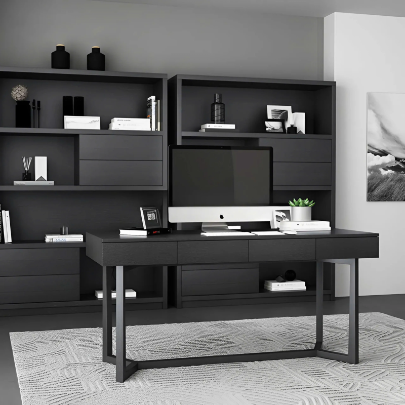Bàn Làm Việc Chân Sắt Hộc Kéo Tiện Lợi - BLV127