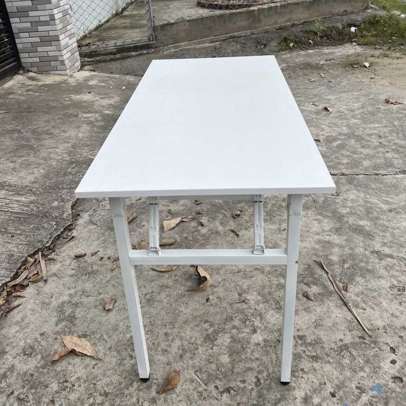 Bàn Làm Việc Văn Phòng Chân Gấp Khung Trắng - BLV12