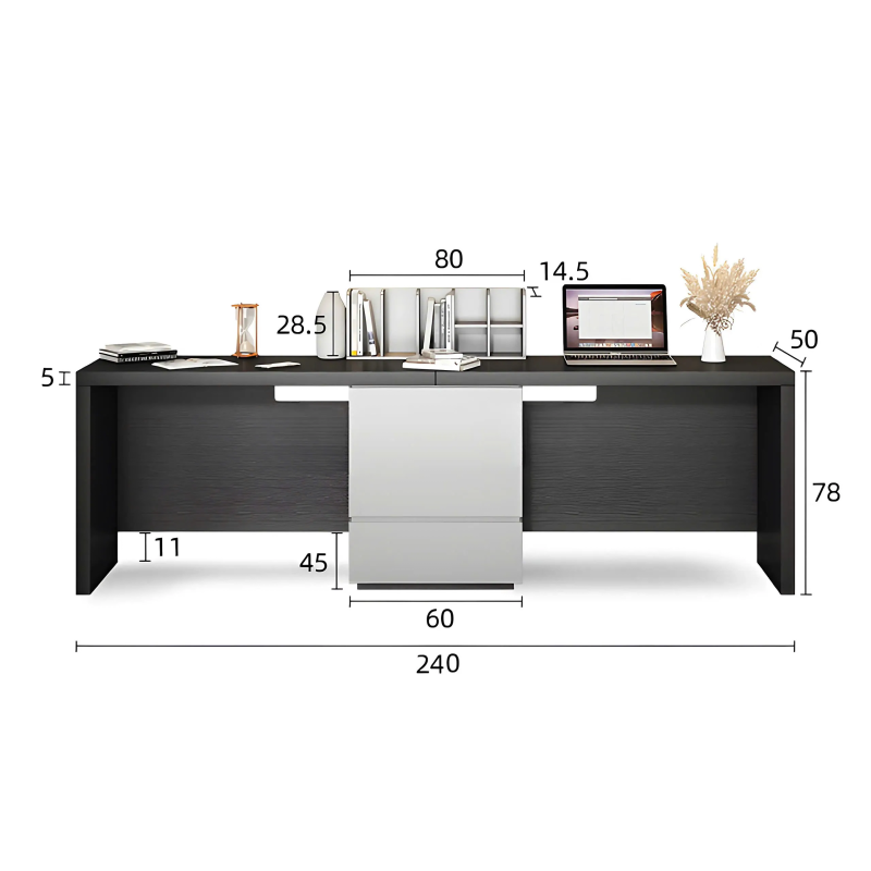 Bàn Làm Việc Đôi Gỗ MDF Tối Ưu Không Gian - BLV133