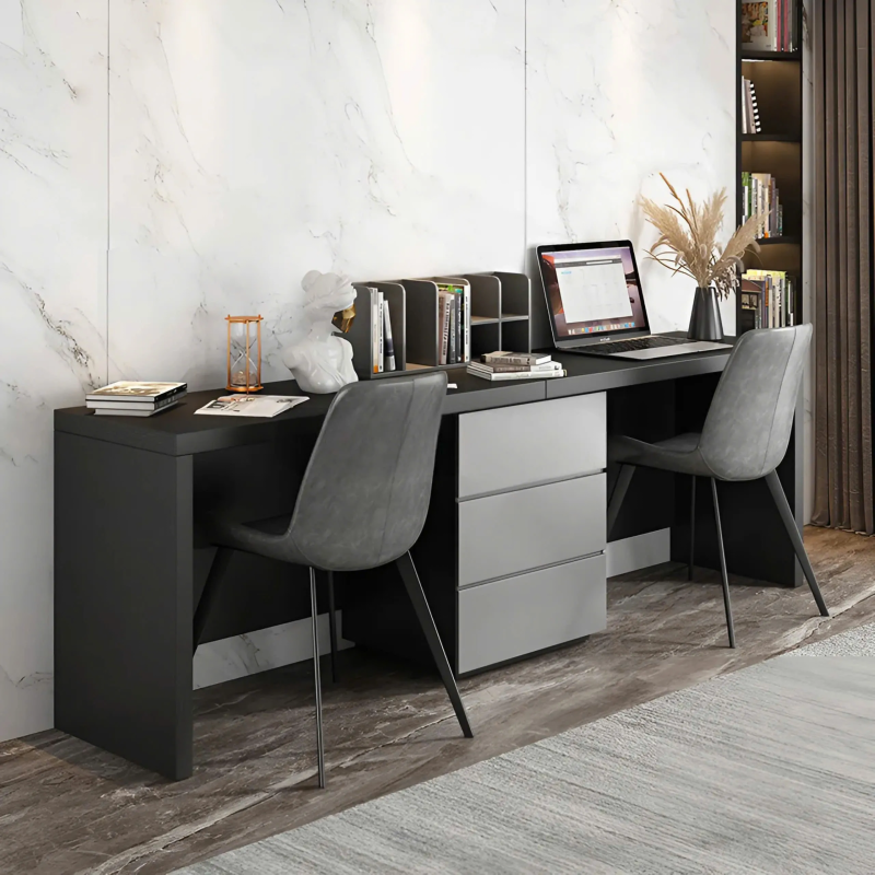 Bàn Làm Việc Đôi Gỗ MDF Tối Ưu Không Gian - BLV133