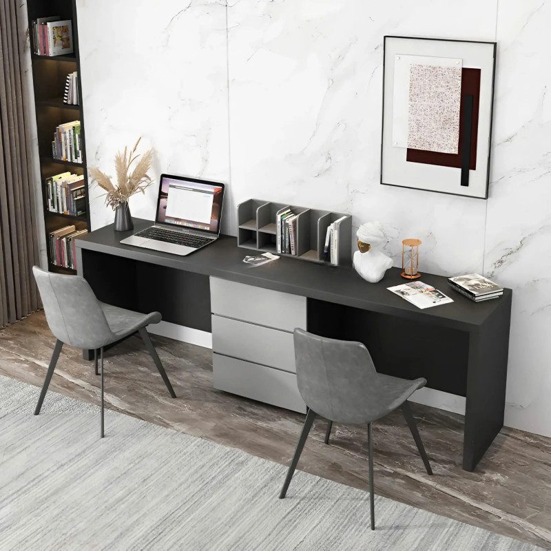 Bàn Làm Việc Đôi Gỗ MDF Tối Ưu Không Gian - BLV133