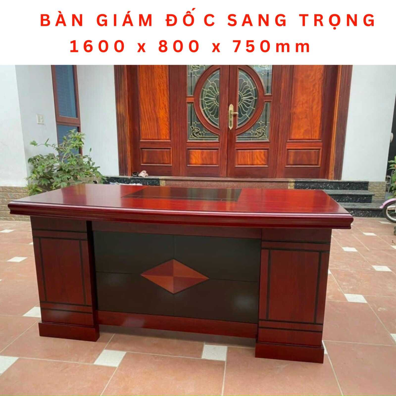 Bàn Giám Đốc Làm Việc Yếm Đen - BGĐ24