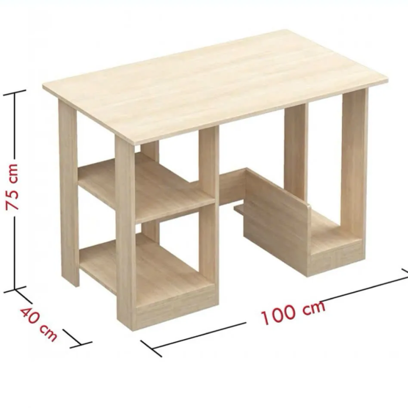 Bàn Làm Việc Gỗ Có Kệ 2 Tầng Tiện Ích - BG76