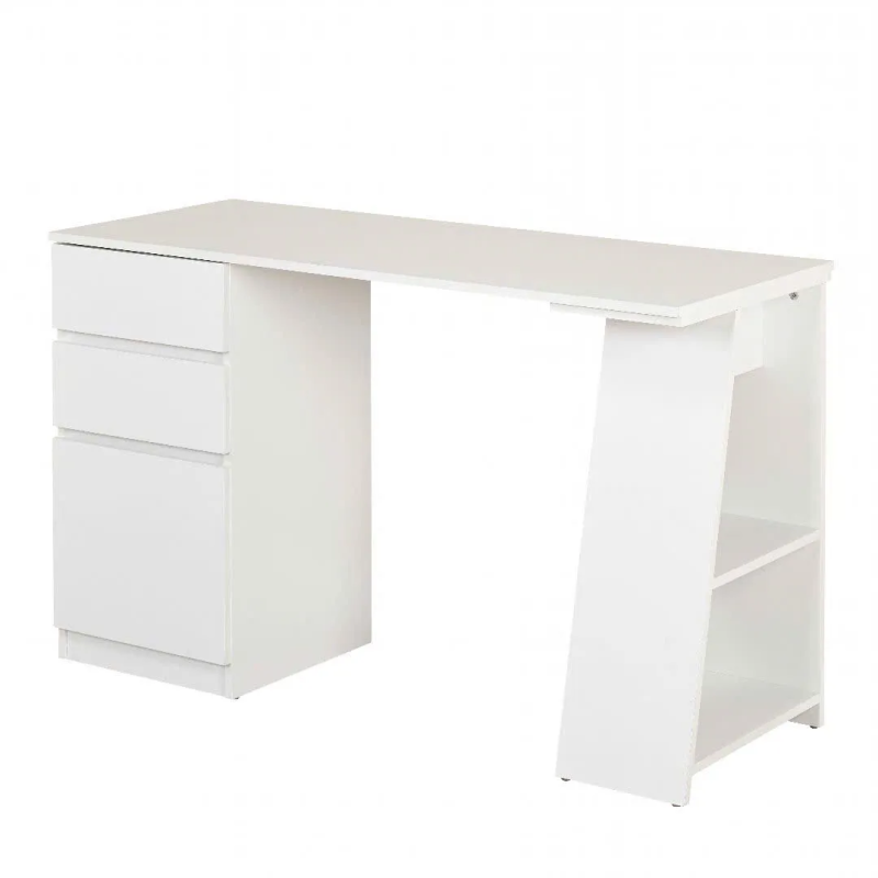Bàn Làm Việc Gỗ Hiện Đại Tủ Kéo Kèm Kệ Mở - BG74
