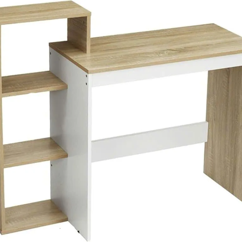 Bàn Làm Việc Gỗ Kèm Kệ Sách 3 Tầng Góc Trái - BG79