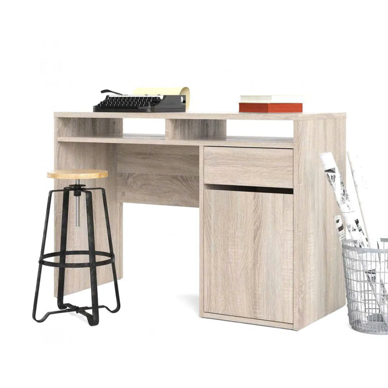 Bàn Làm Việc Gỗ Kèm Tủ Và Ngăn Kệ Để Tài Liệu - BG64