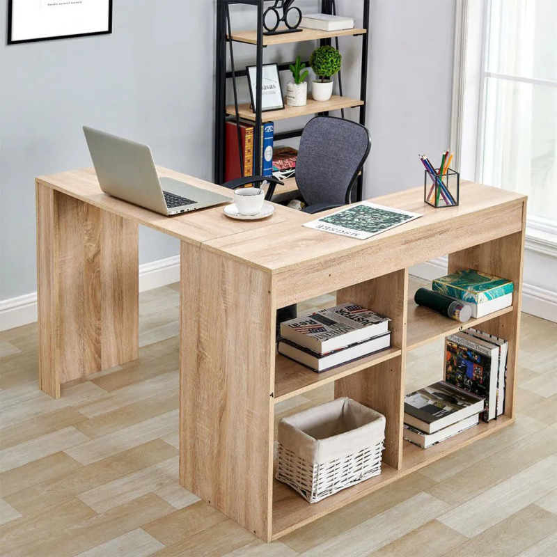 Bàn Làm Việc Gỗ Thiết Kế Kệ Mở Tích Hợp Tiện Lợi - BG69