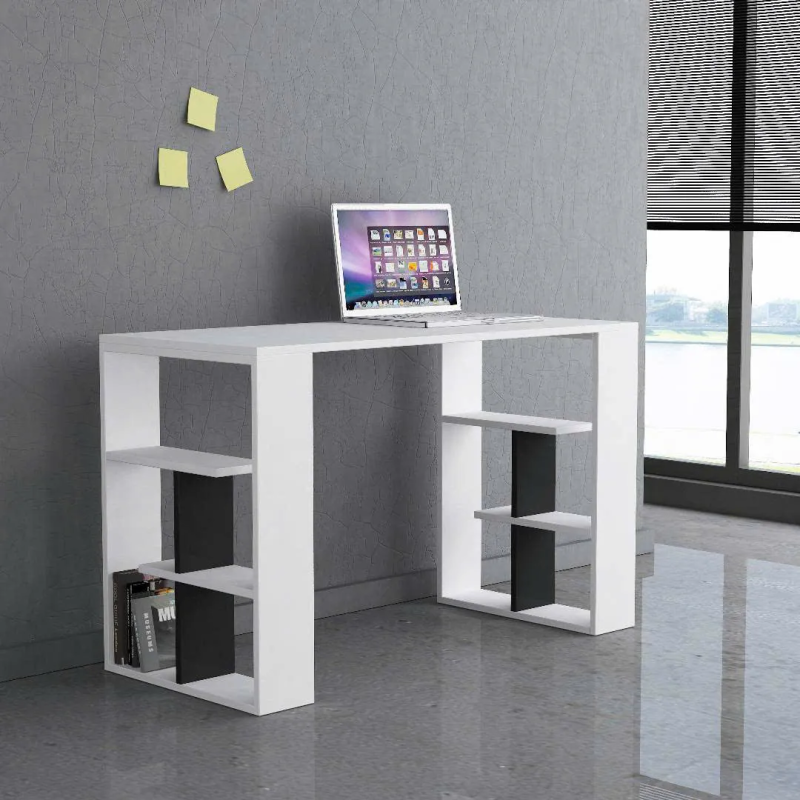 Bàn Làm Việc Gỗ Thiết Kế Tối Giản Kèm Kệ Lưu Trữ - BG59