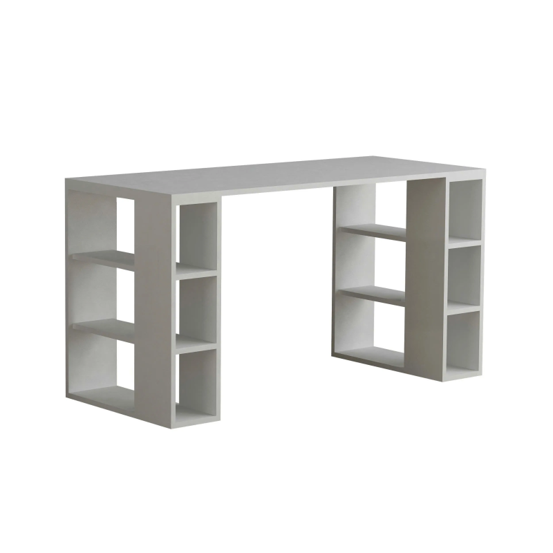 Bàn Làm Việc Gỗ Tích Hợp Kệ Sách Hai Bên - BG58