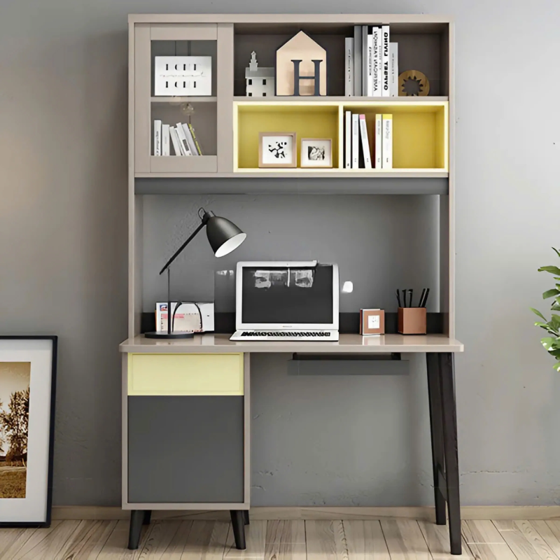 Bàn Làm Việc Kệ Sách Liền Bàn Hiện Đại - BLV132