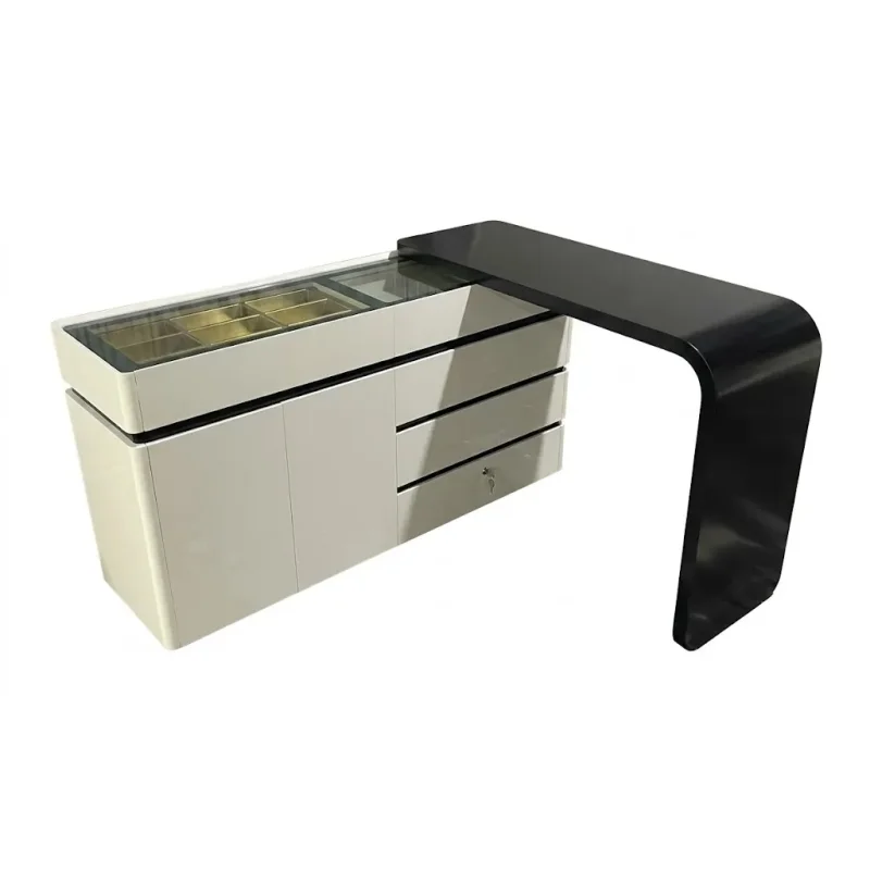 Bàn Trang Điểm Cao Cấp Thiết Kế Tủ Kính Sang Trọng - BTD42