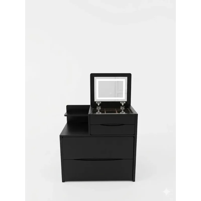Bàn Trang Điểm Gương Đèn LED Thiết Kế Nhỏ Gọn - BTD39