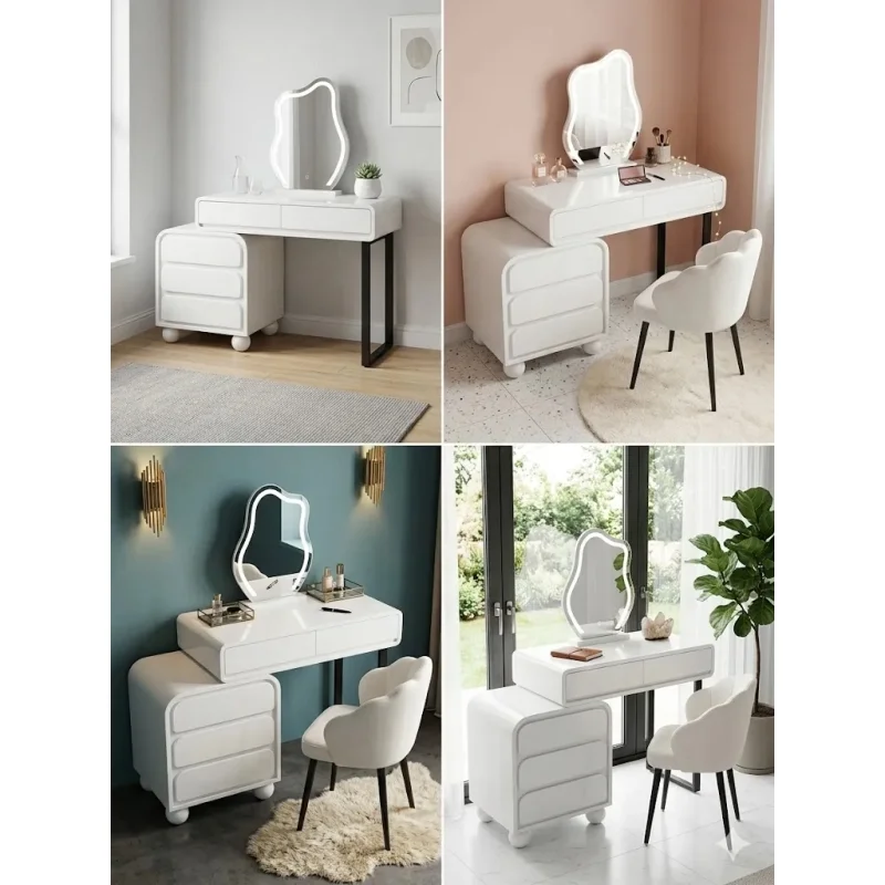 Bàn Trang Điểm Mini Chân Sắt Sơn Tĩnh Điện Thiết Kế Hiện Đại - BTD29