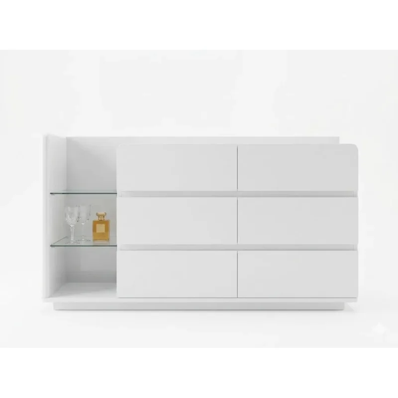 Bàn Trang Điểm Tủ 6 Ngăn Kéo Kết Hợp 3 Ngăn Kệ - BTD38