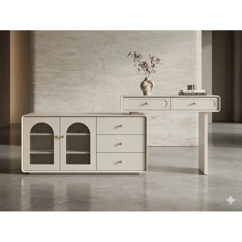 Bàn Trang Điểm Tủ Kính Cánh Vòm Sang Trọng - BTD47