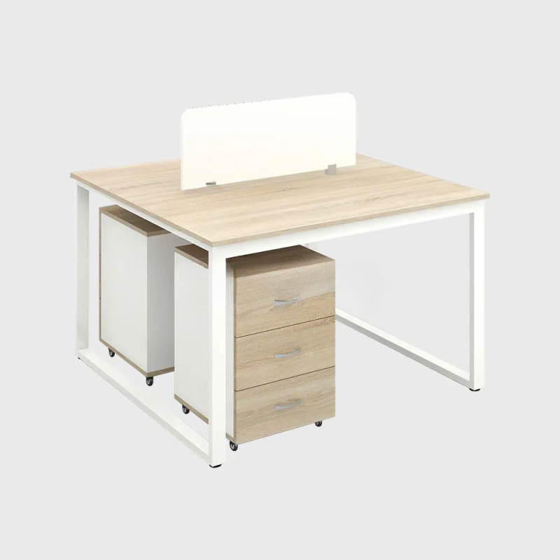 Cụm Bàn Làm Việc 2 Người Chân Sắt Vuông Chắc Chắn - BC107