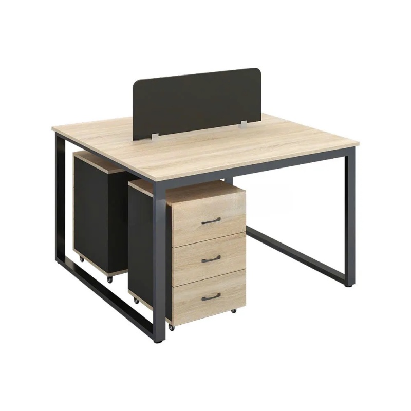 Cụm Bàn Làm Việc 2 Người Chân Sắt Vuông Chắc Chắn - BC107