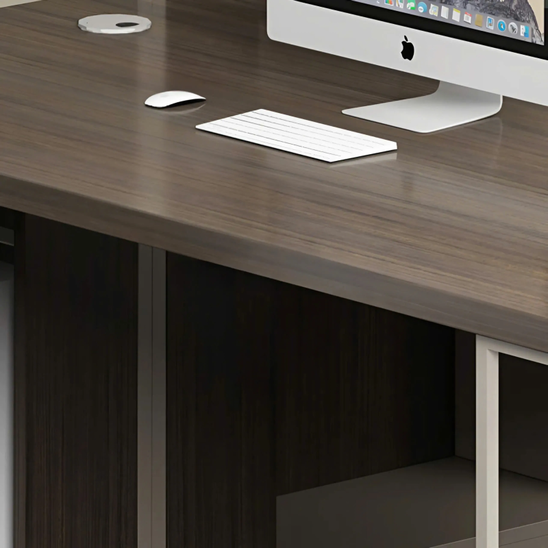 Cụm Bàn Làm Việc 4 Người Liền Kệ Tủ Lưu Trữ - BC103