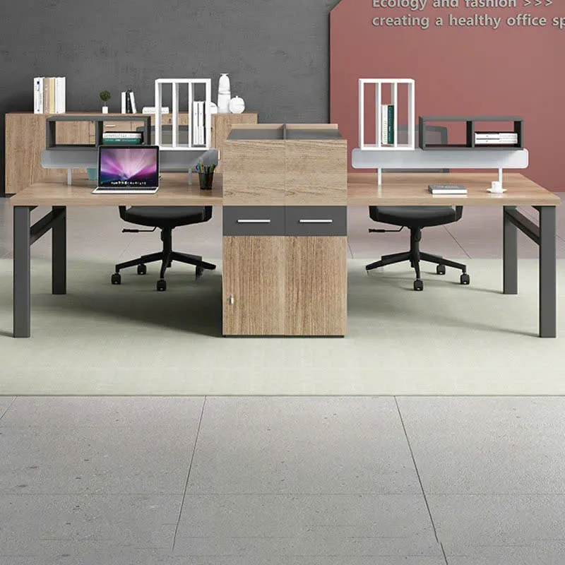 Cụm Bàn Làm Việc 4 Người Chân Sắt Chống Gỉ - BC106
