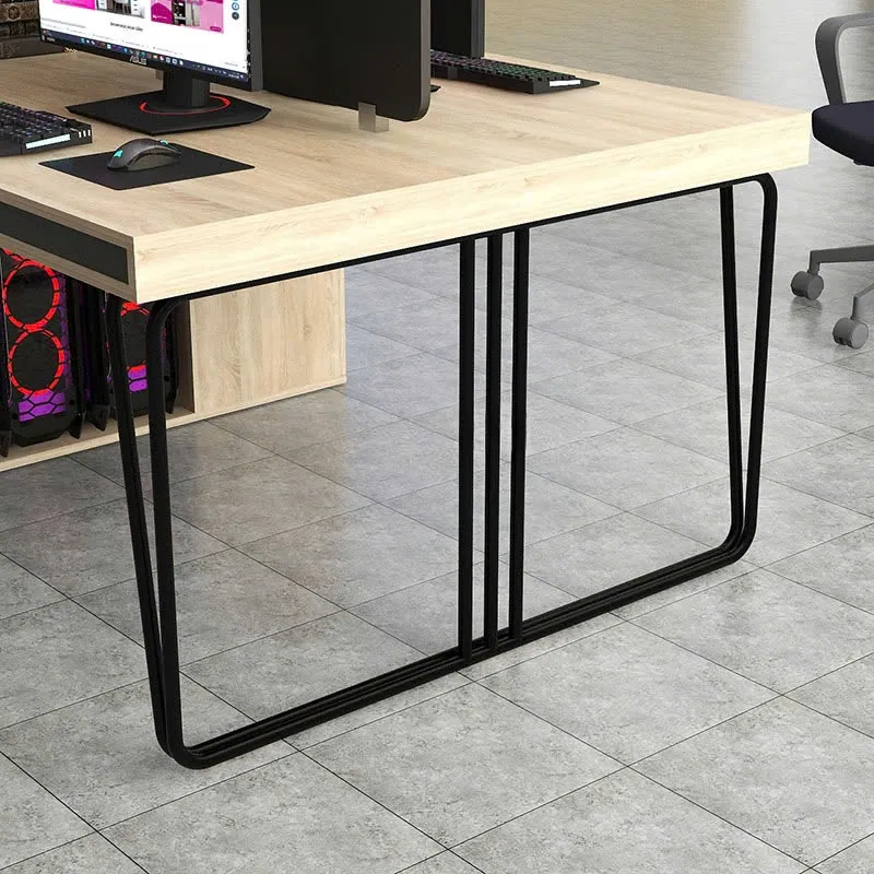  Cụm Bàn Làm Việc 4 Người Có Vách Ngăn Kệ Sách - BC115