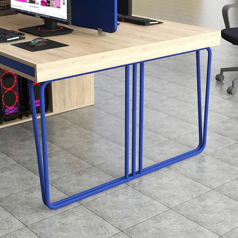  Cụm Bàn Làm Việc 4 Người Có Vách Ngăn Kệ Sách - BC115