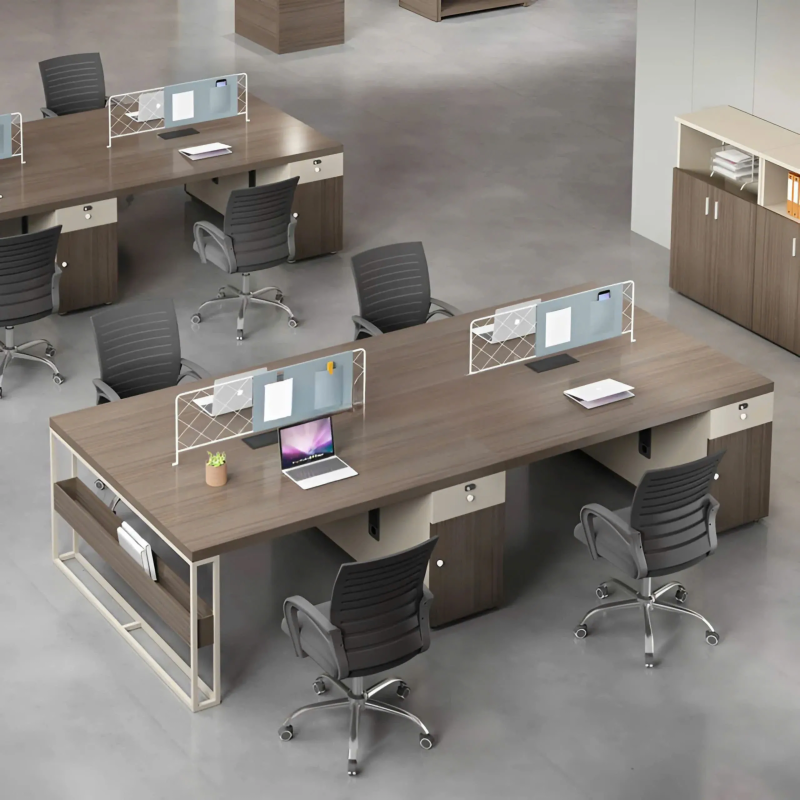 Cụm Bàn Làm Việc 4 Người Không Gian Lưu Trữ Thông Minh - BC101