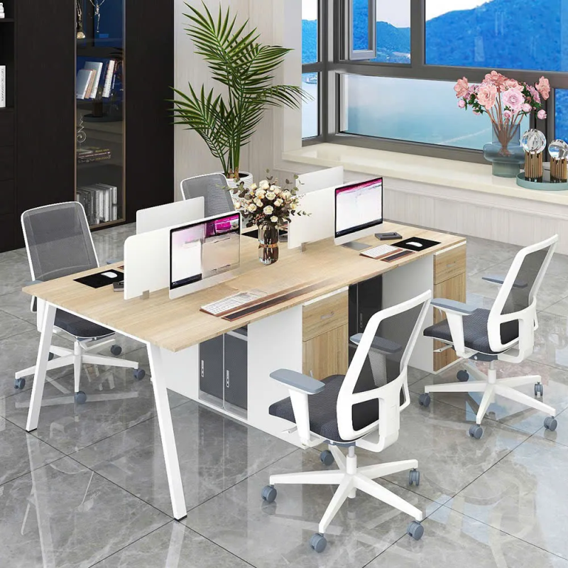 Cụm Bàn Làm Việc 4 Người Thiết Kế Linh Hoạt - BC108