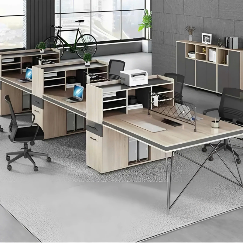 Cụm Bàn Làm Việc 6 Người Thiết Kế Thông Minh - BC61 