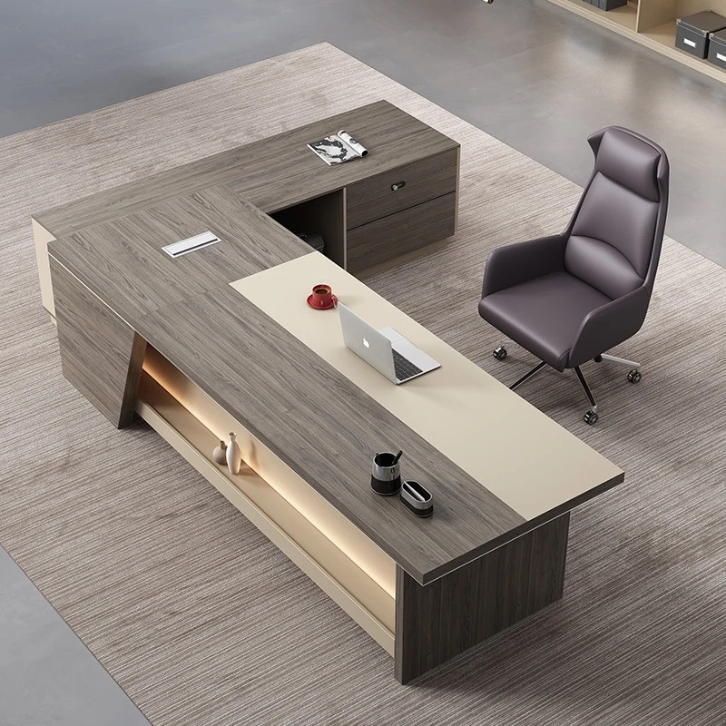 Bàn Giám Đốc Văn Phòng Góc L Thiết Kế Độc Đáo - BGĐ37