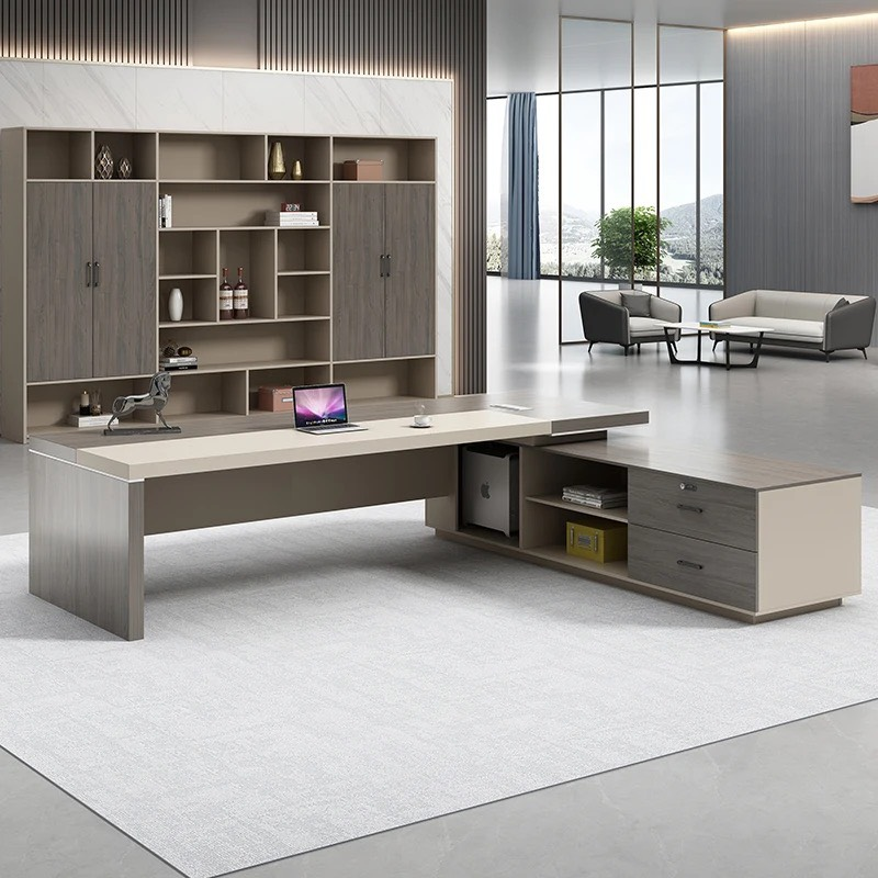 Bàn Giám Đốc Góc L Gỗ MDF Đẳng Cấp - BGĐ38 