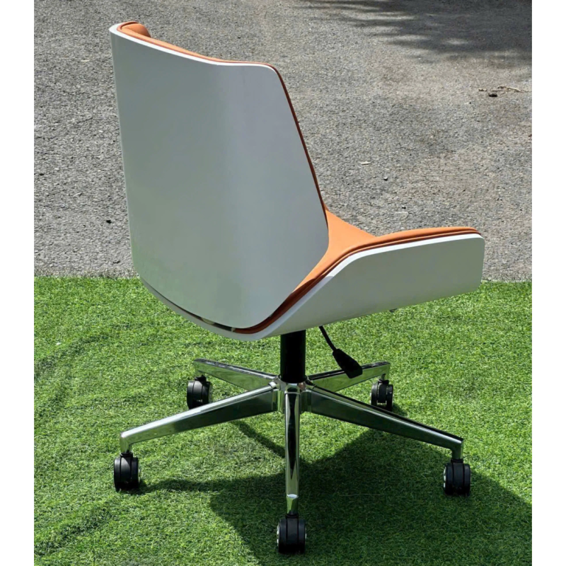 Ghế Giám Đốc Bọc Da Lưng Thấp Ốp Gỗ - GGĐ44