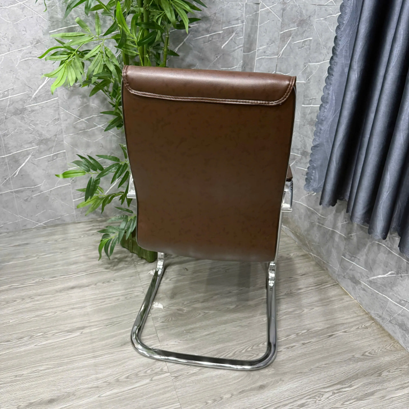 Ghế Giám Đốc Chân Quỳ Da Nâu Sang Trọng - GQ36