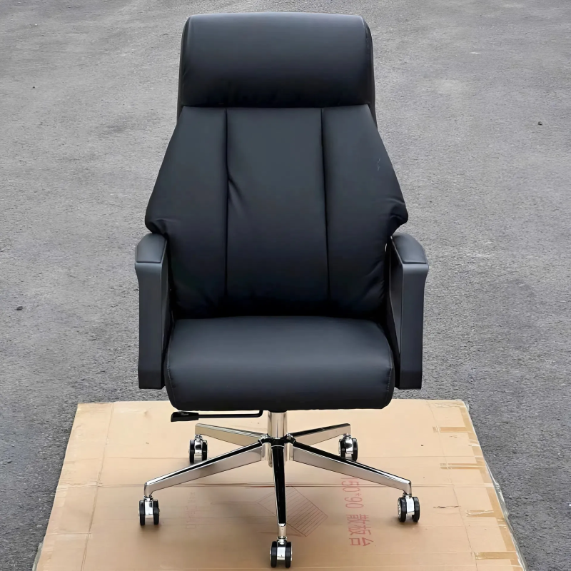 Ghế Giám Đốc Da Cao Cấp Tay Vịn Nhựa Kim Loại - GGĐ52