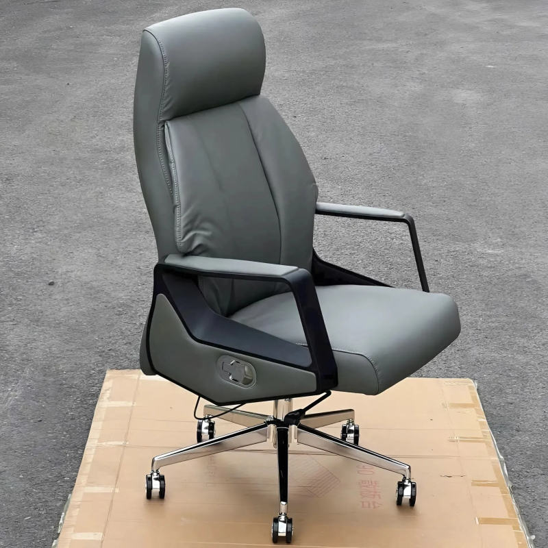 Ghế Giám Đốc Da Cao Cấp Tay Vịn Nhựa Kim Loại - GGĐ52