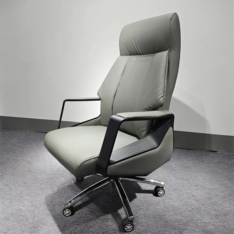 Ghế Giám Đốc Da Cao Cấp Tay Vịn Nhựa Kim Loại - GGĐ52